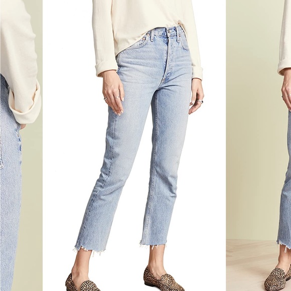 Agolde Riley Cropped Jeans - Picture 3 of 6